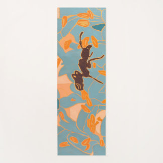 Tapete De Yoga Ants with Blue flowers Autralian Flora