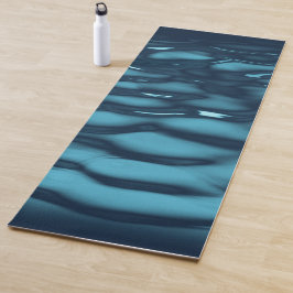 Tapete De Yoga Aqua Blue Water Waves