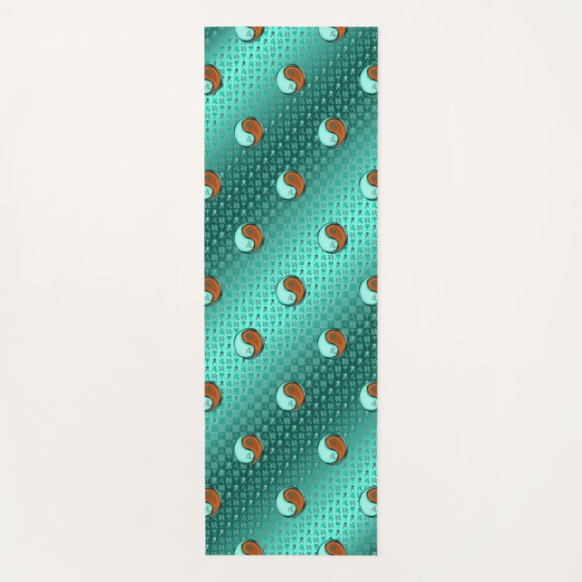 Tapete De Yoga Aquário e Cão de Madeira (Frente)