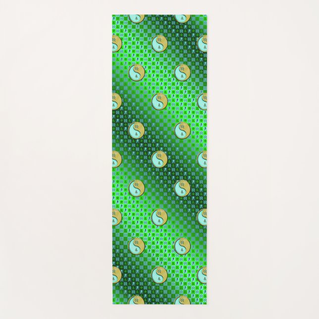 Tapete De Yoga Aquário e Caprino Metálico (Frente)