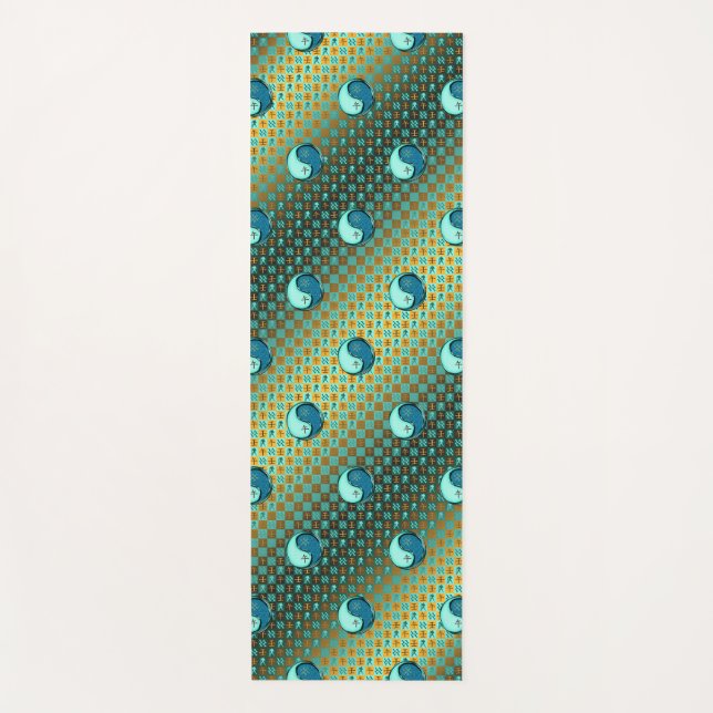 Tapete De Yoga Aquário e Cavalo d'água (Frente)