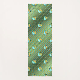 Tapete De Yoga Aquário e Dragão Metálico