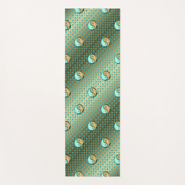 Tapete De Yoga Aquário e Rato de Fogo (Frente)