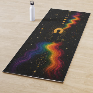 Tapete de Yoga Arco-íris Chakras Orgulho