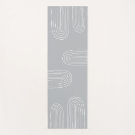 Tapete De Yoga Arco-Íris Chic do Meio século Boho