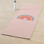 Tapete De Yoga Arco-Íris Colorido abstrato<br><div class="desc">Arco-Íris - Arco-Íris Colorido Retroativo - Arcos Abstrato coloridos - Fundo Pêssego / bege.</div>