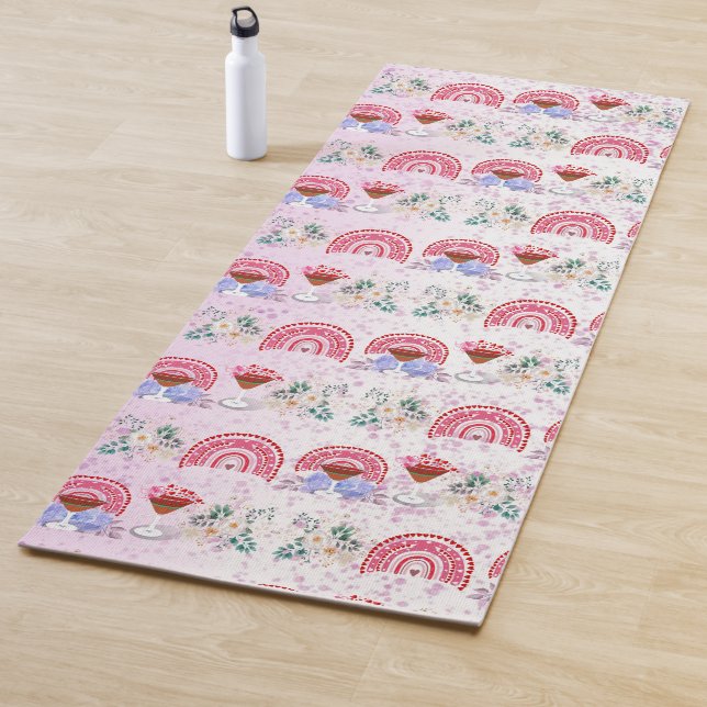 Tapete De Yoga Arco-Íris Moderno Malhação Coquetel Freak Diversão (In Situ)
