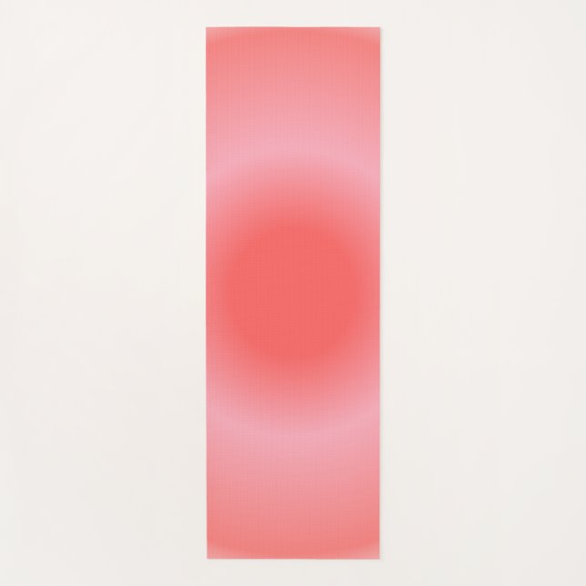 Tapete De Yoga Aries Aura Gradient Zodiac, Gradiente Rosa Vermelh (Frente)