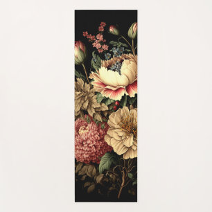Tapete De Yoga Arranjo Floral de Vintagem Magnífico