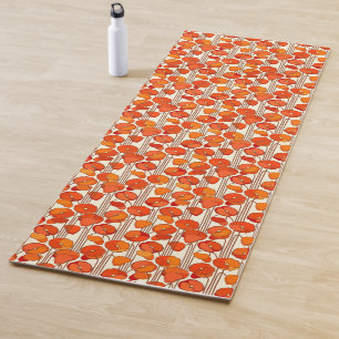 Tapete De Yoga Art Nouveau Poppies Yoga Mat