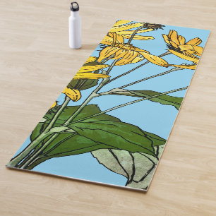Tapete De Yoga Art Nouveau Sunflower