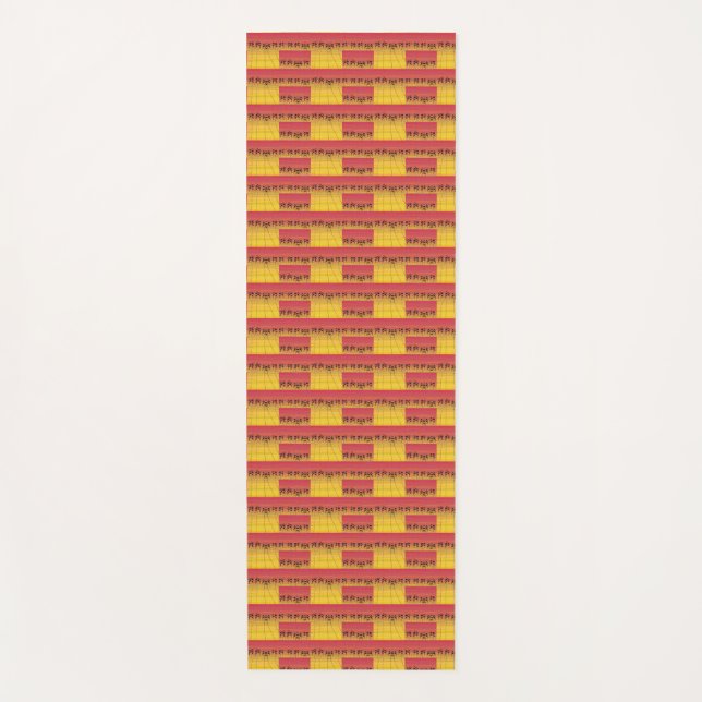 Tapete De Yoga Arte Africana, Sunset Tropical (Frente)