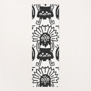 Tapete De Yoga Arte Asteca - Padrão de Lagarto