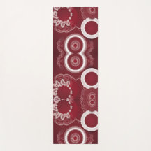 Arte de IA Floral Vermelho Escuro