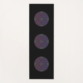 Tapete De Yoga Arte do caleidoscópio do volume treze