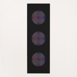 Tapete De Yoga Arte do caleidoscópio do volume treze