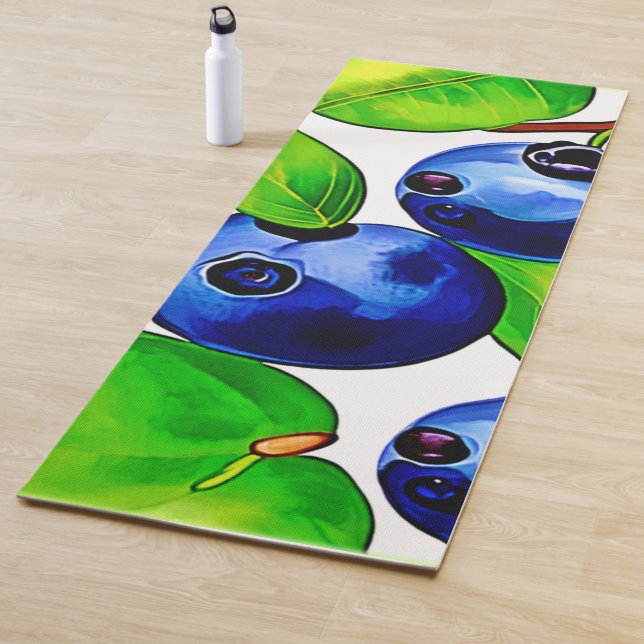 Tapete De Yoga Arte fresca de mirtilo (In Situ)