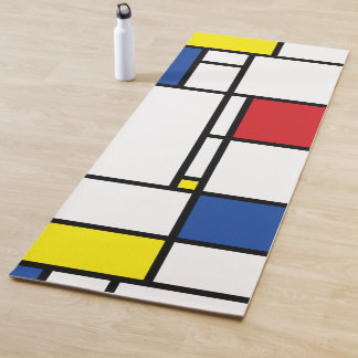 Tapete De Yoga Arte Moderna De Stijl Geométrica Minimalista Mondr