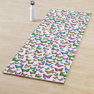 Tapete De Yoga Arte Vintage Butterfly Papillon