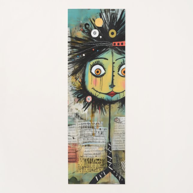 Tapete De Yoga ArtLady 16 Encantada e angustiada (Frente)