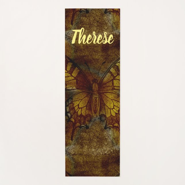 Tapete De Yoga Artsy Butterfly (Frente)