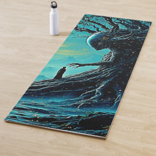 Tapete De Yoga Árvore Cósmica da Fantasia da Vida