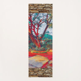 Tapete De Yoga Árvore de Meditação Espiritual de Retirada da Natu