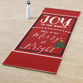 Tapete De Yoga Árvore de Natal Alegria Paz