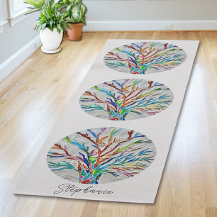 Tapete De Yoga Árvore Personalizada Da Vida