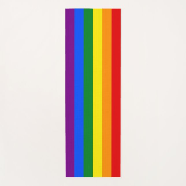 Tapete De Yoga As cores do arco-íris (Frente)