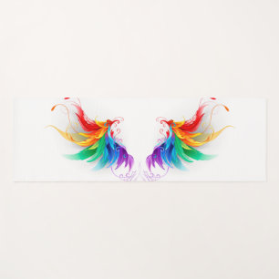 Tapete De Yoga Asas Fluffy Rainbow