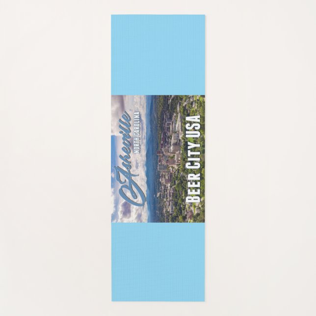 Tapete De Yoga 🧘‍♀️ Asheville Beer City USA Yoga Mat (Frente)