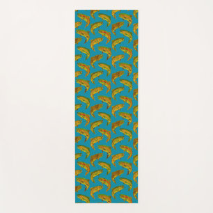 Tapete De Yoga Aspen Leaf Rainbow Pattern Invisível 2018