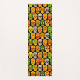 Tapete De Yoga Aspen Leaf Skulls padrão sem falhas 2018