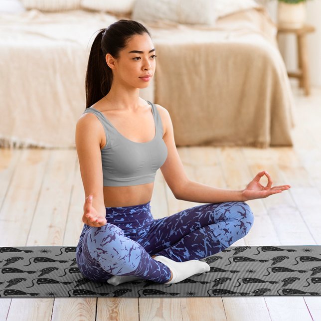 Tapete De Yoga Astrologia Mística - Estrelas de Raven de Gato Neg (Criador carregado)