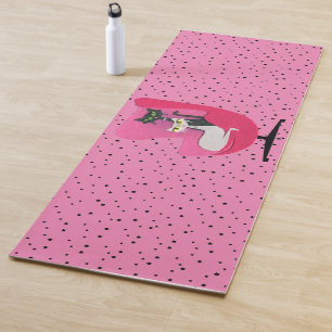 Tapete De Yoga Atletas Atômicas Colaradas Colarras Rosa Cadeira P