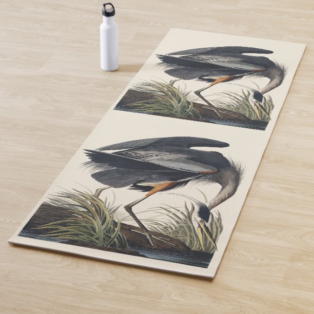 Tapete De Yoga Audubon Great Blue Heron Wetland Majesty (In Situ)