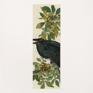 Tapete De Yoga Audubon Raven Bird Classic Trabalho de arte