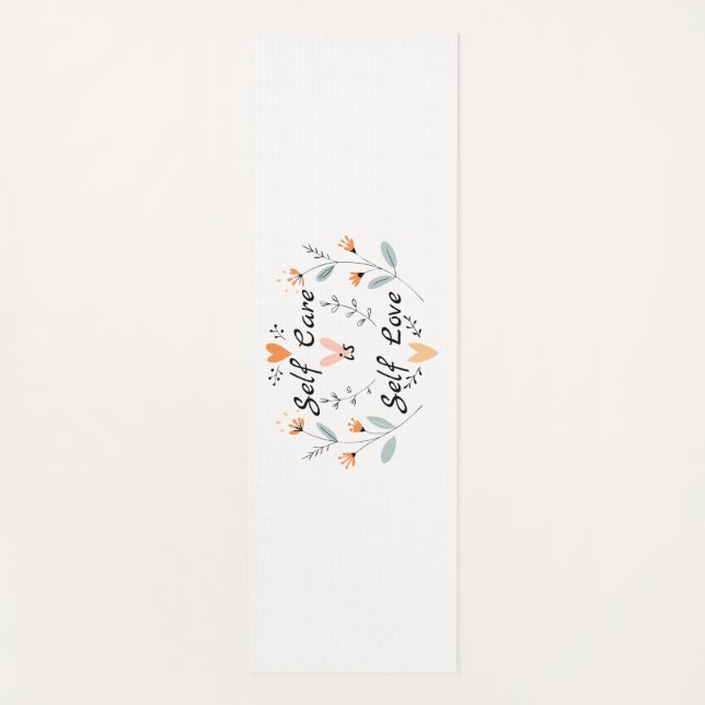 Tapete De Yoga Autoatendimento é amor próprio:se abraça (Frente)