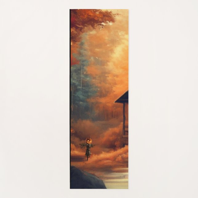 Tapete De Yoga Autumn/Fall/Halloween/pintura russa (Frente)