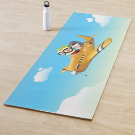 Tapete De Yoga Aventura Voadora com Cachorro