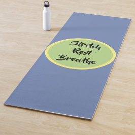 Tapete De Yoga Azul Amarelo Verde Esticar Descansar Respirar