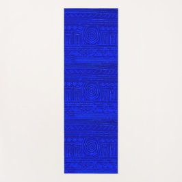 Tapete De Yoga Azul Mesopotâmico Sumeriano Antigo