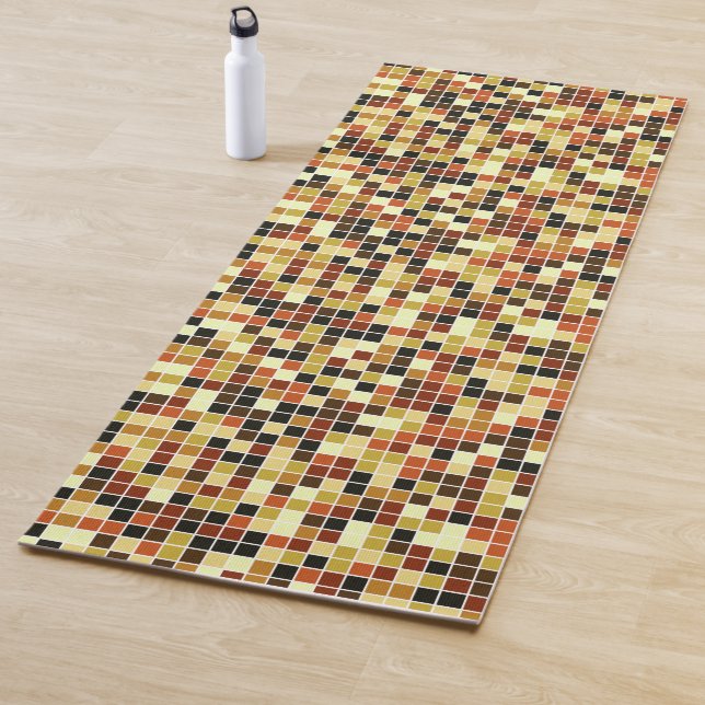 Tapete De Yoga Azulejos piscinas, Azulejos Mosaicos Castanhos, Pa (In Situ)