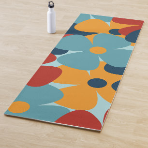 Tapete De Yoga B floral colorido