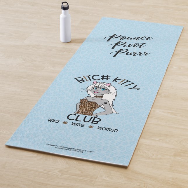 Tapete De Yoga B Yoga Mat Azul Leopardo do K!TTY CLUB (In Situ)