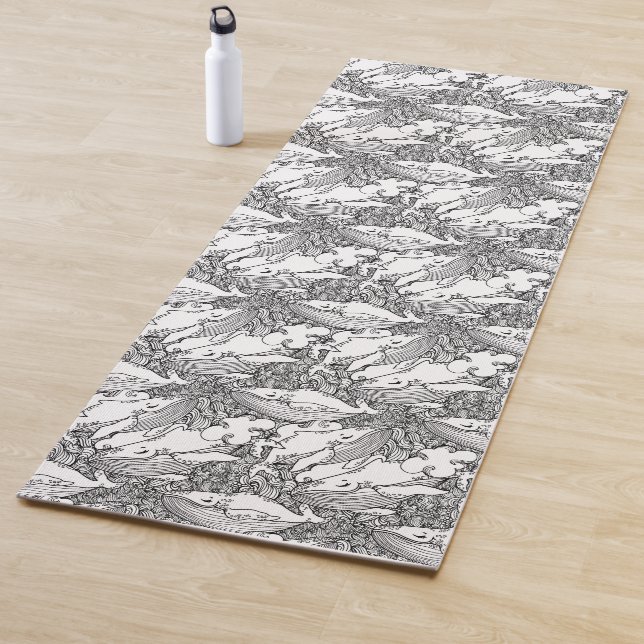 Tapete De Yoga Baleia-jubarte branca e negra (In Situ)