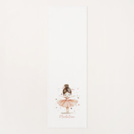 Tapete De Yoga Ballerina Personalizado Name Girly