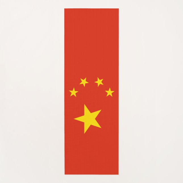 Tapete De Yoga Bandeira Chinesa (China) (Frente)