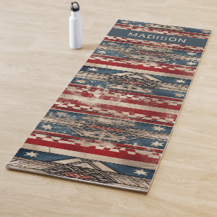 Tapete De Yoga Bandeira da América Ocidental